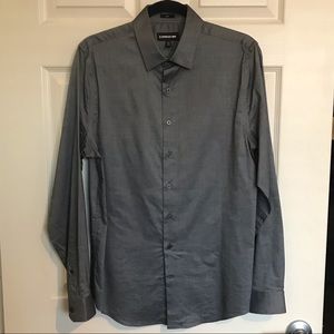 Express Grey Men's Button Down